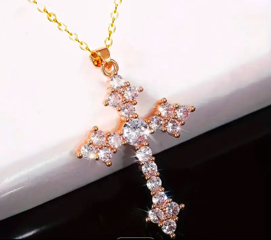 Elegant Cross Pendant Necklace